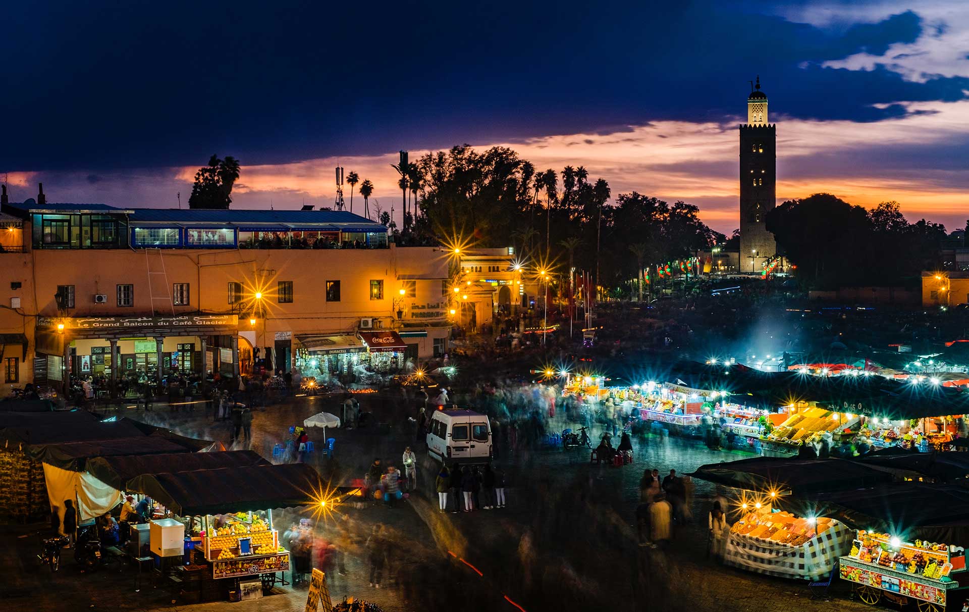 La plaza Yemaa El Fná de Marrakech